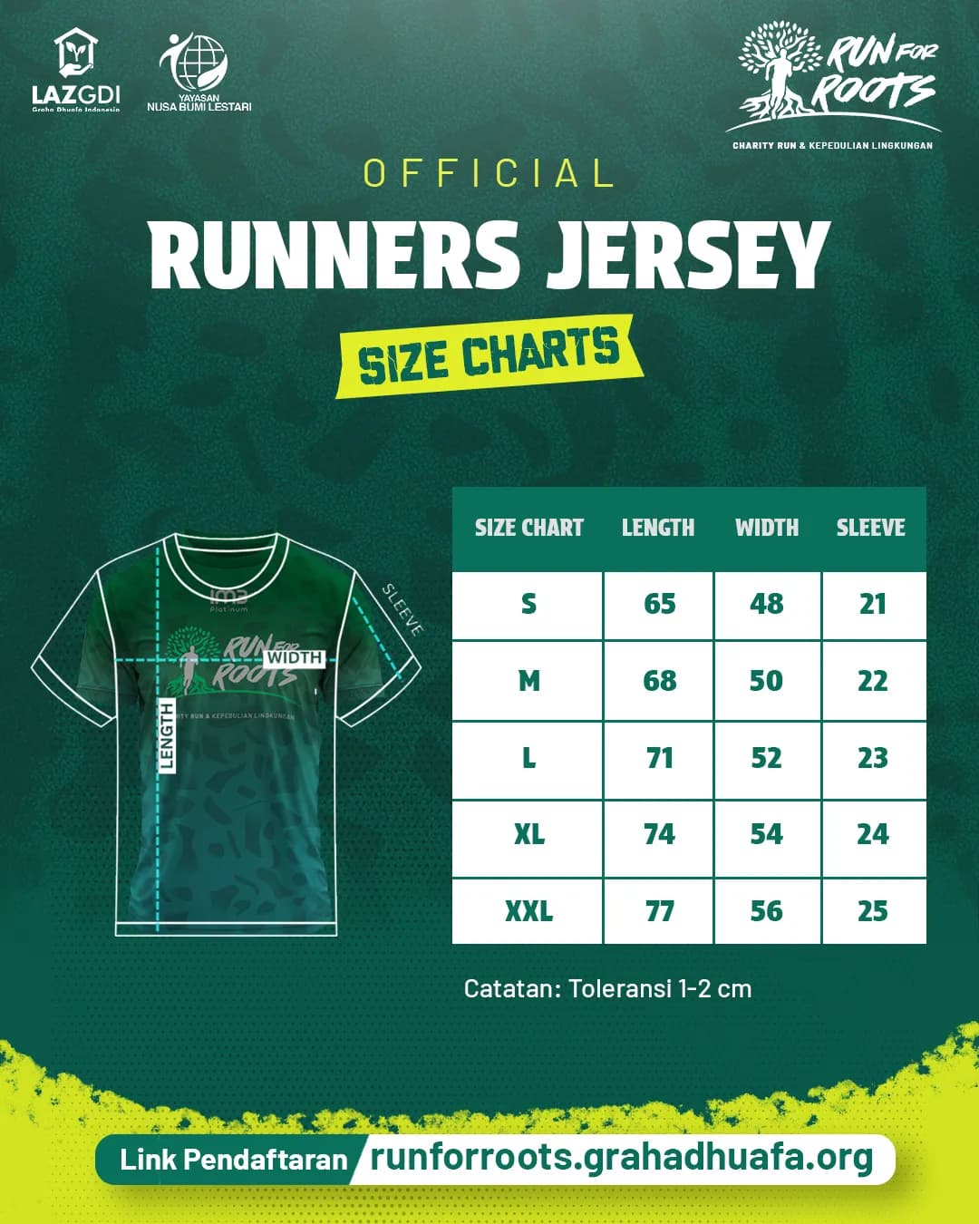 Official Jersey Run for Roots 2025